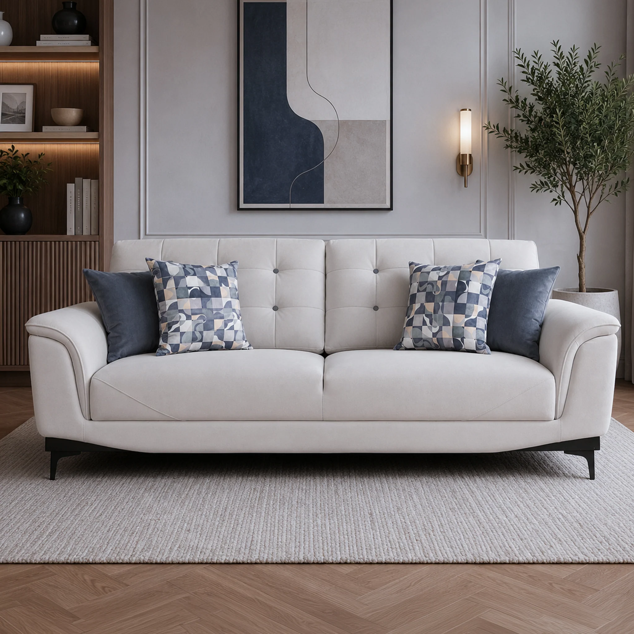 Sandora Velvet 3 Seater Sofa