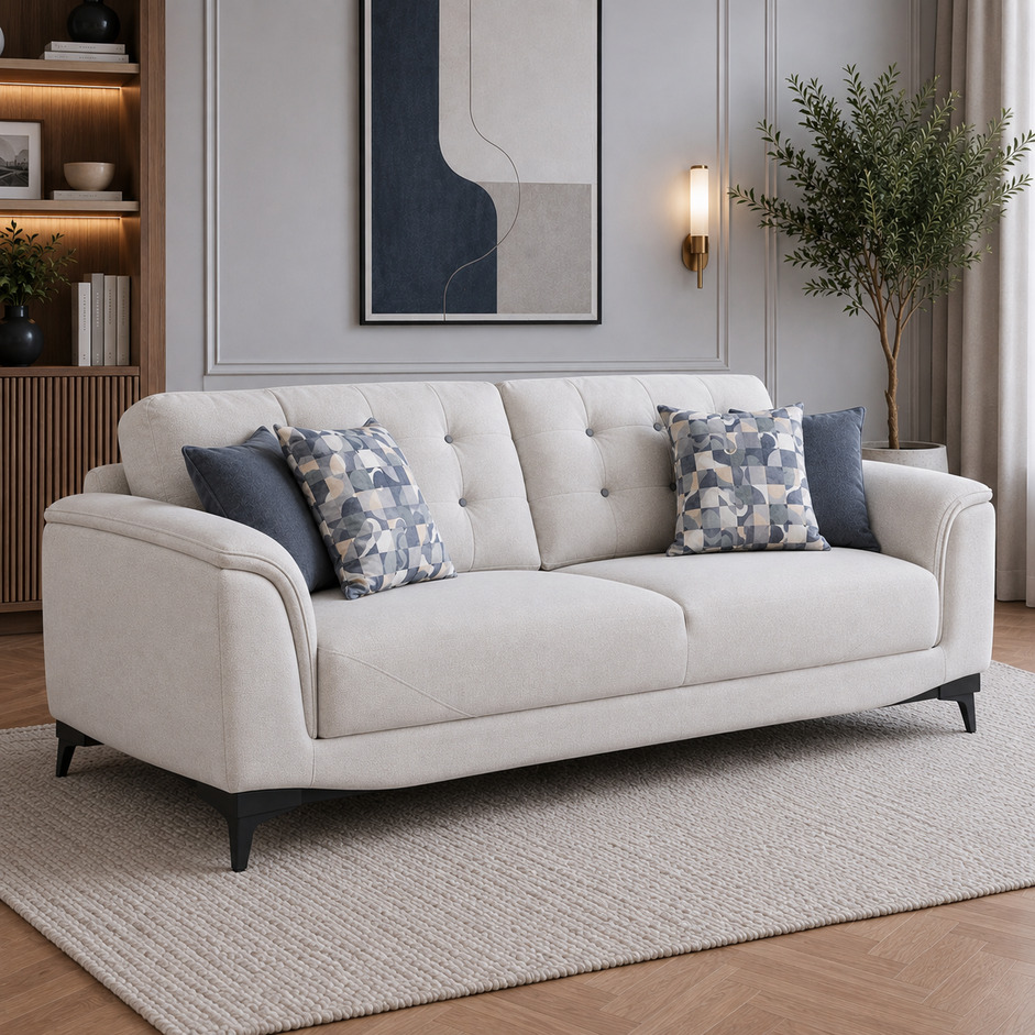 Sandora Velvet 3 Seater Sofa - Image 2