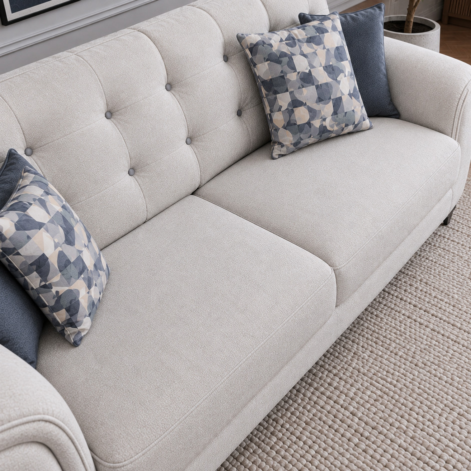 Sandora Velvet 3 Seater Sofa - Image 6