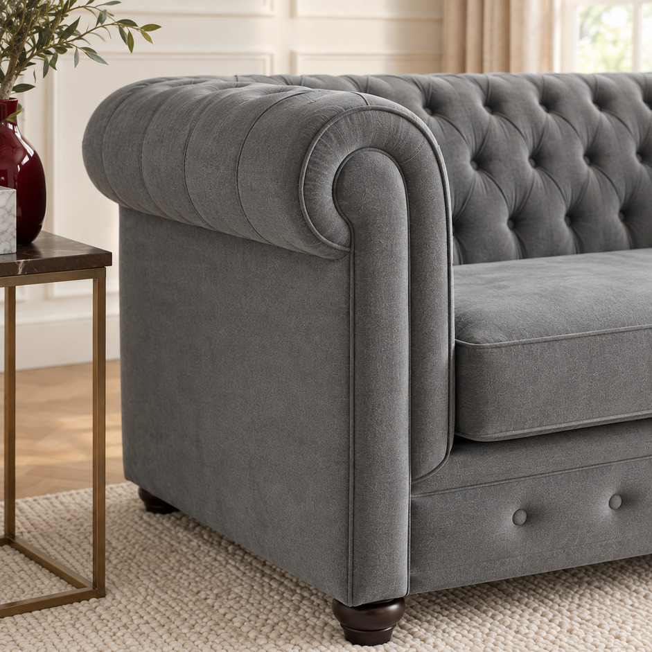 Chesterfield 2-Seater Sofa - Image 3