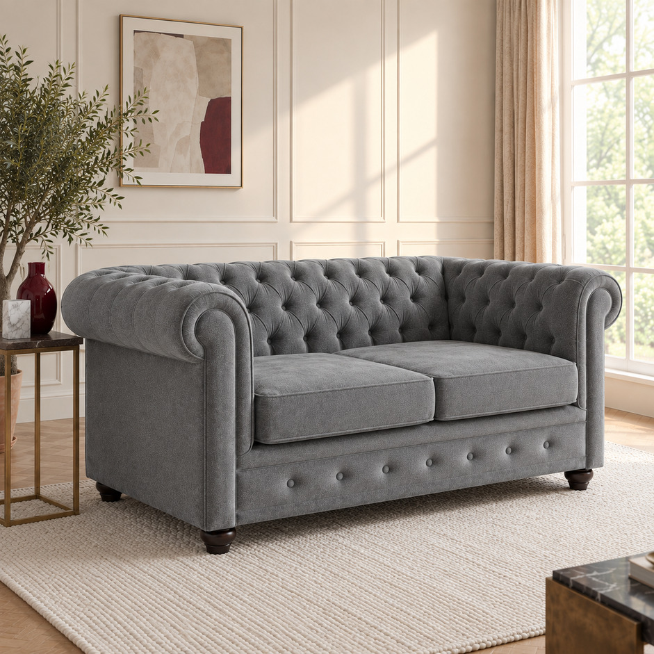 Chesterfield 2-Seater Sofa - Image 2